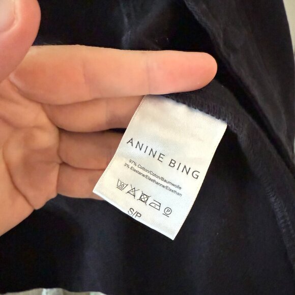 Anine Bing Size Small Color Black  Army Jacket Black Pockets Zip - Picture 5 of 6